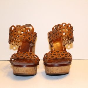 Tory Burch Vintage Vachetta Nori Wedge